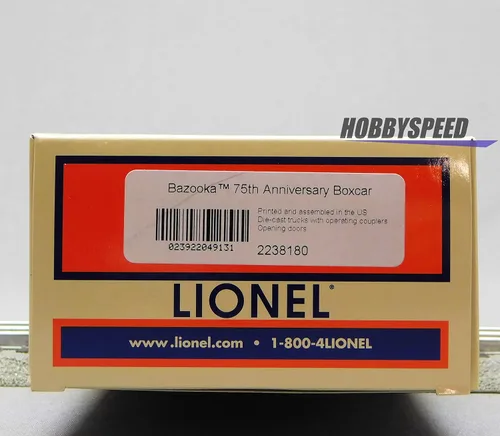Vista 9 de Lionel Bazooka Bubble Gum 75 aniversario MUSA BOXCAR O Gauge