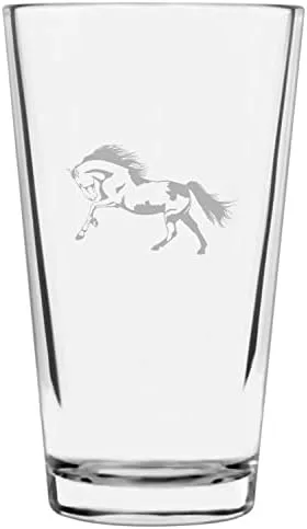 Vista 42 de Shetland Pony (cuerpo) - Vaso de pinta grabado con temática de caballo alternativo de 16 onzas