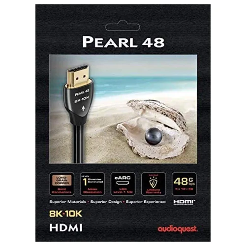 Vista 5 de AudioQuest Pearl 48 0.75m 8K-10K 48Gbps Cable HDMI (2.5ft)