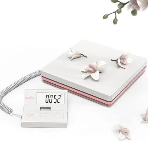 Vista 5 de Básculas de correo postal para envío, escala de 110 libras (110.2 lbs) para paquete, tres funciones: tara, modo y mantenimiento, panel flexible