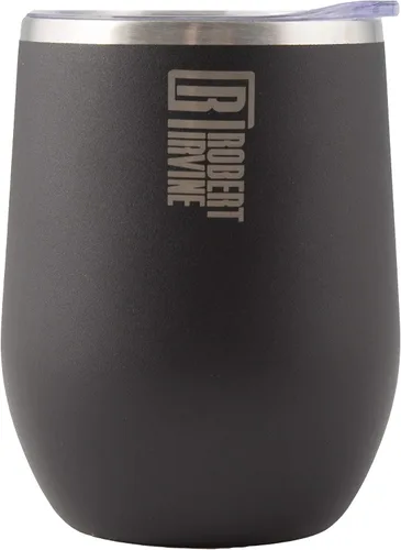 Vista 5 de Robert Irvine - Vaso térmico para vino negro de 12 onzas, juego de 2