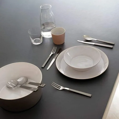 Vista 3 de Alessi Cuchara de postre "Santiago", plata