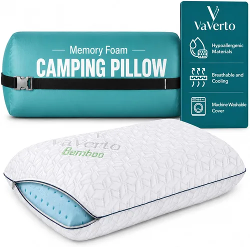 Vista 11 de Vaverto Almohadas de espuma viscoelástica - Almohada refrescante firme