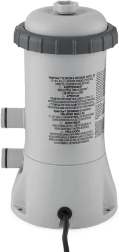 Vista 5 de Bomba con cartucho filtrante Intex Krystal Clear para piscinas montables, ritmo de flujo de 1000 GPH, 110 V a 120 V con interruptor GFCI