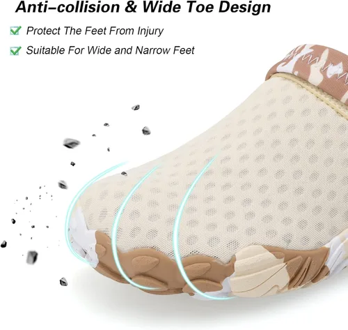 Vista 6 de Besroad Sandalias de senderismo al aire libre, zapatos de agua deportivos, zapatillas de deporte de moda, zuecos clásicos para mujeres y hombres