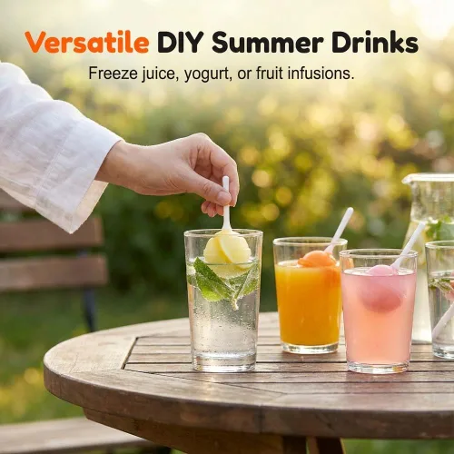 Vista 2 de Moldes de silicona para hacer helados, molde divertido para paletas de paletas 2026, colorido fabricante de paletas para fiestas de verano, molde