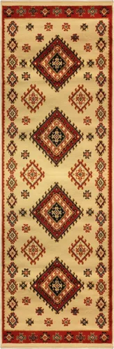 Vista 31 de SUPERIOR Alfombra Tradicional Santa Fe Colección 3 x 5 - Rojo