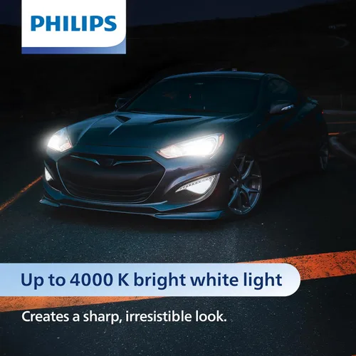 Vista 2 de Philips Automotive Lighting H11 CrystalVision Platinum Mejora Superior Automotriz Bombilla de Faro Blanca Brillante de Reemplazo, para Luz Alta, Luz