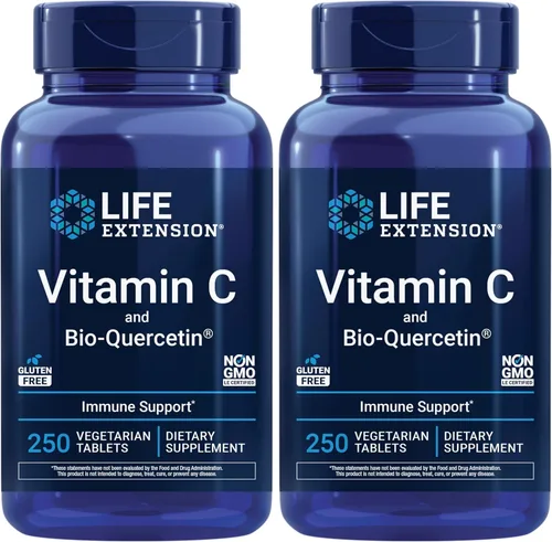 Vista 10 de Life Extension Vitamina C con fitosoma de bio-quercetina, 1000 mg, píldoras de suplemento de vitamina C de alta potencia absorbibles diariamente
