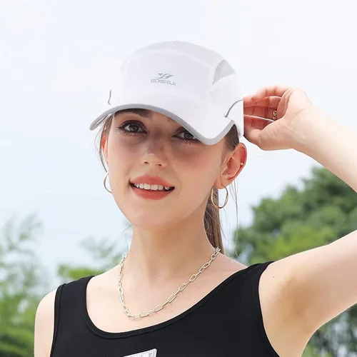 Vista 87 de Gorra deportiva de malla ligera de secado rápido para hombres y mujeres