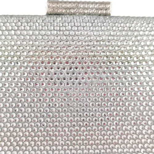 Vista 4 de Boutique De FGG Bolsos de noche y embragues brillantes para mujer, bolso de mano de cristal para fiesta formal, bolso de mano con diamantes