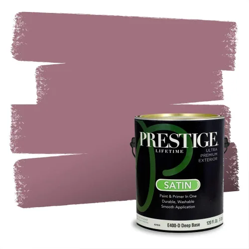 Vista 716 de Prestige Paints Pintura exterior e imprimación en uno, 1 galón, plano, coincidencia comparable de Valspar* Amber Rose*