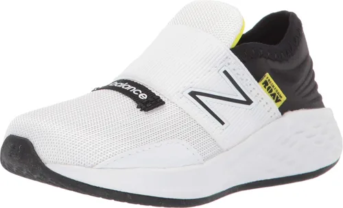 Vista 30 de New Balance Tenis unisex para bebé Fresh Foam Roav V1 sin cordones Aluminio ligero y negro.
