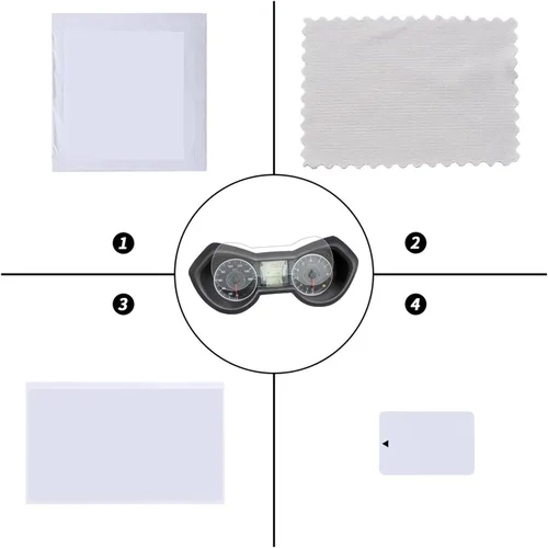 Vista 3 de Dashboard Protective Film for Yam&aha Xmax X Max X-MAX 125 300 400 2017-2023 Motorcycle Speedometer Guard Scratch Cluster Screen Protection Film