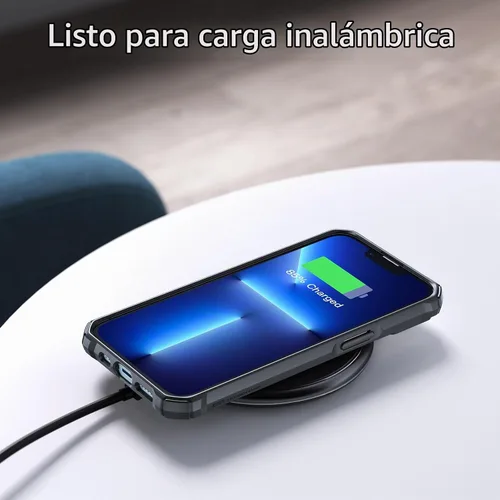 Vista 5 de ESR Funda para iPhone 13 Pro Max, Protección de Grado Militar con Esquinas que Absorben Impactos, Parte Trasera Acrílica Resistente a Rayones