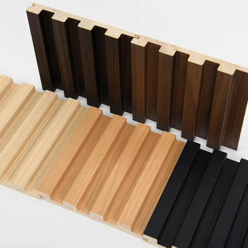 Vista 2 de Art3d Paneles de pared de madera de listones para decoración de interiores y techos, paquete de 4 muestras, 6 x 5.7 pulgadas.