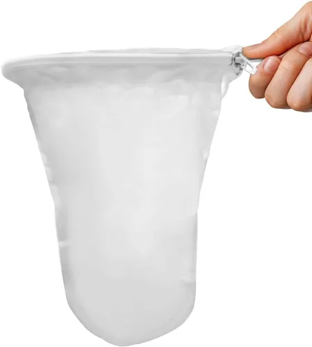 Vista 10 de Cafetera de acero inoxidable con cepillo de limpieza y mango de silicona antideslizante, capacidad para 2 tazas, malla 600 de malla de acero
