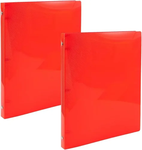 Vista 94 de JAM PAPER Carpeta de plástico de 1 pulgada, carpeta blanca de 3 anillas, se vende individualmente Blanco