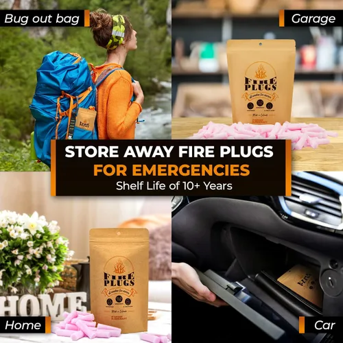 Vista 5 de Arrancadores de fuego impermeables no tóxicos con quemaduras de más de 5 minutos para emergencias, supervivencia, fogatas, fogatas, parrillas