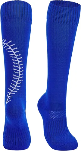 Vista 4 de American Trends Calcetines de sóftbol para niñas y adultos, calcetines de béisbol y sóftbol, calcetines deportivos con puntadas, para niñas jóvenes