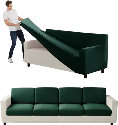 Vista 8 de Funda para Sofá de Terciopelo, Fundas Elásticas para Sofá para Funda Principal Separada/Respaldos y Cojines de Asiento, Funda para Sofá, para Fundas