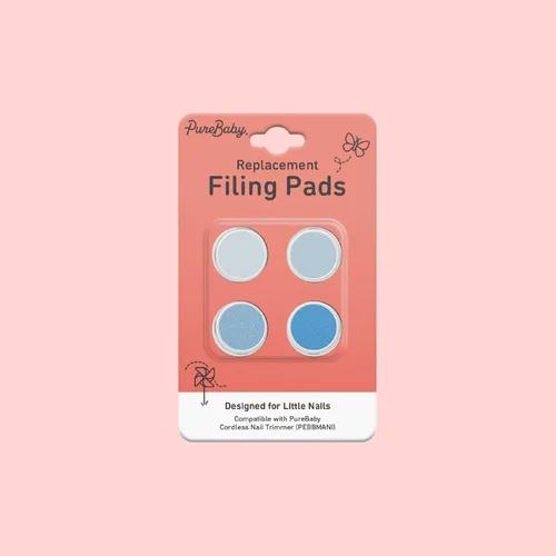 Vista 5 de Pure Enrichment® Juego de 4 almohadillas de repuesto originales para el cortaúñas eléctrico PureBaby® (PEBBMANI)