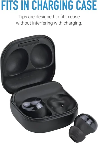 Vista 4 de Comply Puntas de repuesto de espuma viscoelástica para Samsung Galaxy Buds Pro Máxima comodidad, ajuste seguro, aislamiento de ruido superior