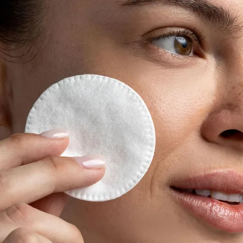 Vista 2 de Cliganic Rondas de algodón prémium para cara, almohadillas desmaquillantes