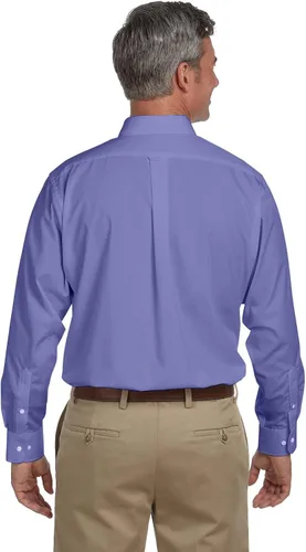Vista 3 de Van Heusen Men's Dress Shirts Regular Fit Silky Poplin Solid