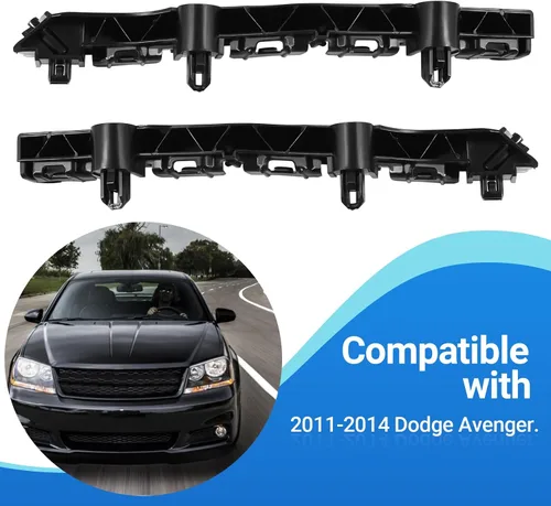 Vista 2 de Soporte de retención para parachoques delantero Compatible con Dodge Avenger 2011-2014 Reemplaza 68081559AA
