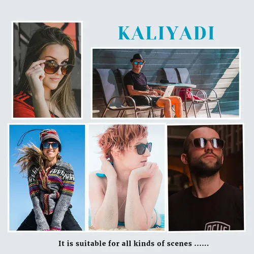 Vista 6 de KALIYADI Gafas de sol polarizadas para mujer, estilo retro redondo vintage y protección UV
