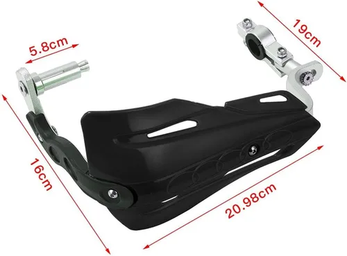 Vista 2 de Guardamanos universal para motocross, protector de mano universal de 7/8 pulgadas, 0.866 in y 1 1/8 pulgadas, 1.102 in, barra de cepillo para ATV