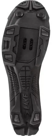 Vista 2 de Lake MX242 Endurance - Tenis de ciclismo anchos para hombre, negroplateado, 47.0