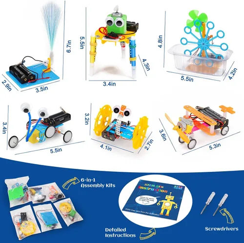 Vista 2 de Kits STEM para niños, juego de kit de robótica, juguetes educativos STEM