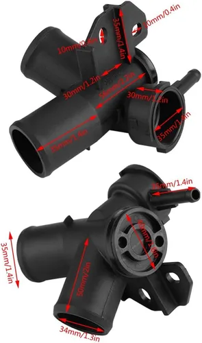 Vista 2 de 21501-9HA0A Cuello de relleno de radiador en línea, cuello de relleno de radiador de automóvil Keenso Brida de salida de agua para Nissan Altima