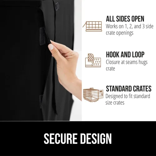 Vista 5 de GORILLA GRIP - Fundas para jaula de perro, cubierta de alambre para perrera Compatible con jaulas para perros de Amazon Basics, cubierta