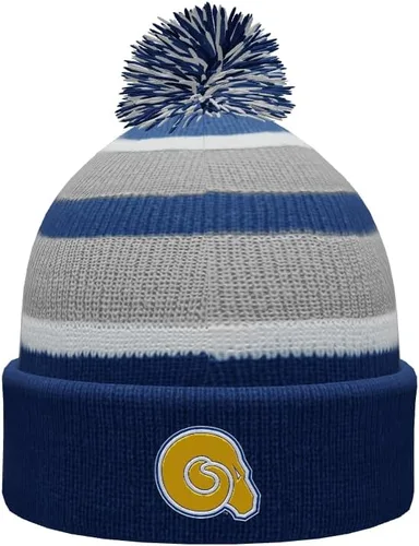 Vista 33 de NCAA Prime - Gorro de punto de invierno con pompón plegable