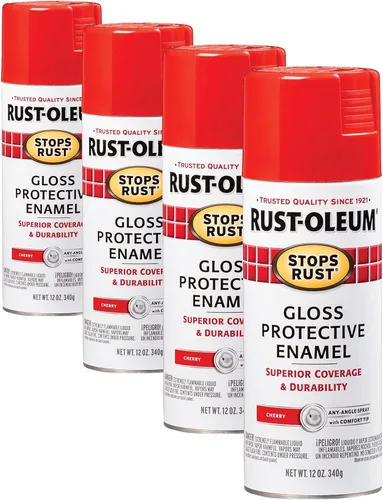 Vista 55 de Rust-Oleum 7776830 - Pintura en aerosol para prevención del óxido, 12 onzas, negro plano