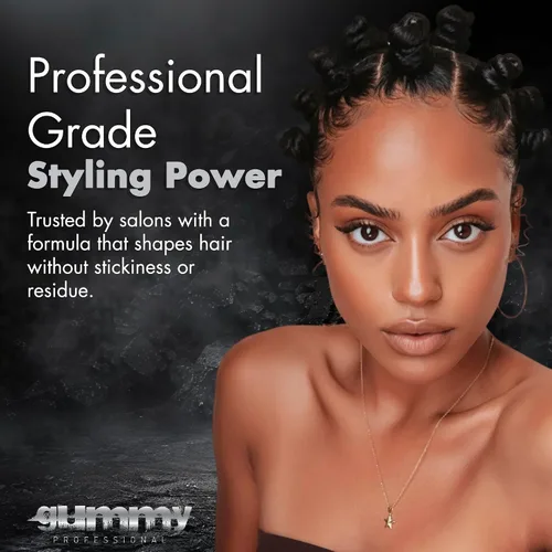 Vista 7 de Gummy Professional Bright Max Hold - Cera para peinar el cabello con complejo de queratina, acabado de alto brillo de fijación extra para espalda