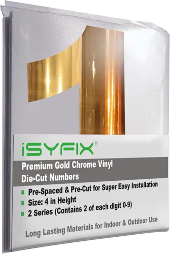 Vista 132 de iSYFIX Calcomanías de Números de Vinilo Verde Manzana – 1.5 Pulgadas Autoadhesivas (2 Juegos) – Calcomanía Premium Troquelada y Pre-espaciada