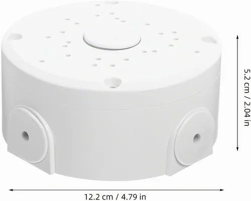 Vista 3 de OSALADI Soporte de cámara de seguridad hemisférica para montaje en techo, protector de cable resistente a la intemperie, caja de cubierta de alambre