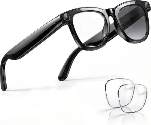Vista 10 de EarlySincere Gafas inteligentes AI, cámara POV de 8MP 4K, video HD EIS