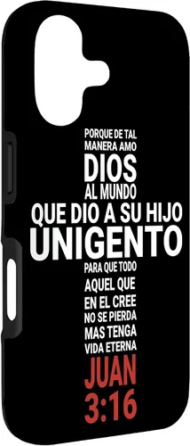 Vista 3 de Juan 3:16 Biblia Cristiana - Funda para iPhone 17