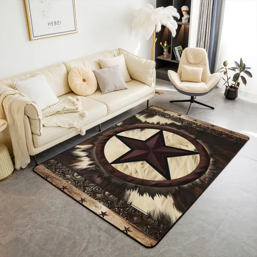 Vista 14 de Erosebridal Alfombra de área de acuarela para sala de estar, alfombra de pasillo de pintura al óleo azul, marrón, morado, 3 x 5, alfombra de arte