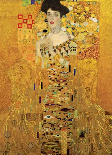 Vista 2 de EuroGraphics Retrato de Adele Bloch Bauer por Gustav Klimt Rompecabezas de 1000 piezas (6000-9947)