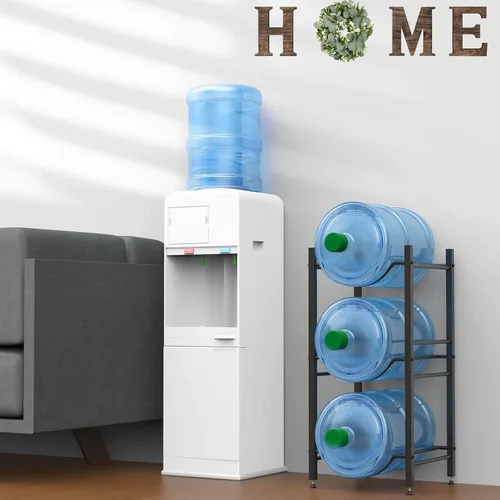 Vista 6 de Canyave Soporte para jarra de agua de 5 galones, soporte para jarra de agua, organizador de botellas de agua de 5 galones, estante enfriador de agua