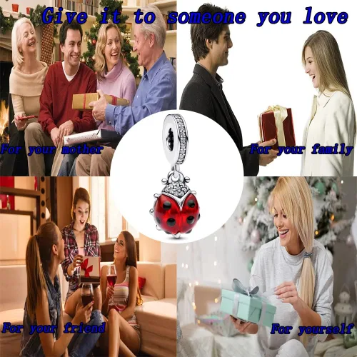 Vista 5 de ZWiZ Dijes de personajes de dibujos animados para mujer, pulseras y collares de plata de ley 925 con circonita cúbica 5A, regalo del día de la madre
