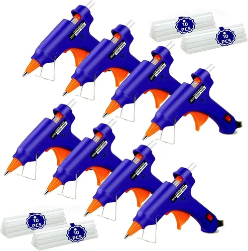 Vista 7 de Kit de pistola de pegamento caliente: mini pistola de pegamento caliente y palos con 30 varillas, pistolas de pegamento derretido, manualidades