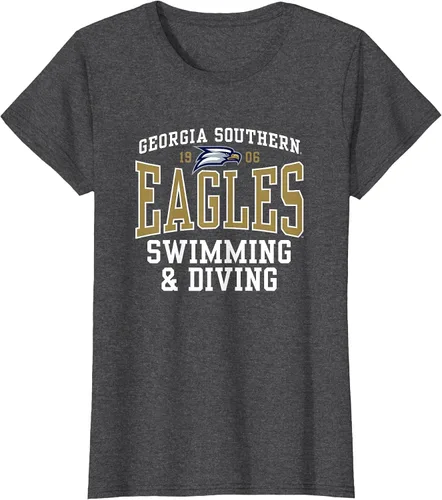 Vista 16 de Georgia Southern University Eagles Swimming and Diving T-Shirt