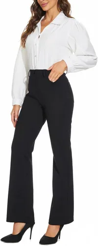 Vista 7 de VANGULL Women's Stretchy Bootcut Dress Pants with 4 Pockets Regular for Office Work Business